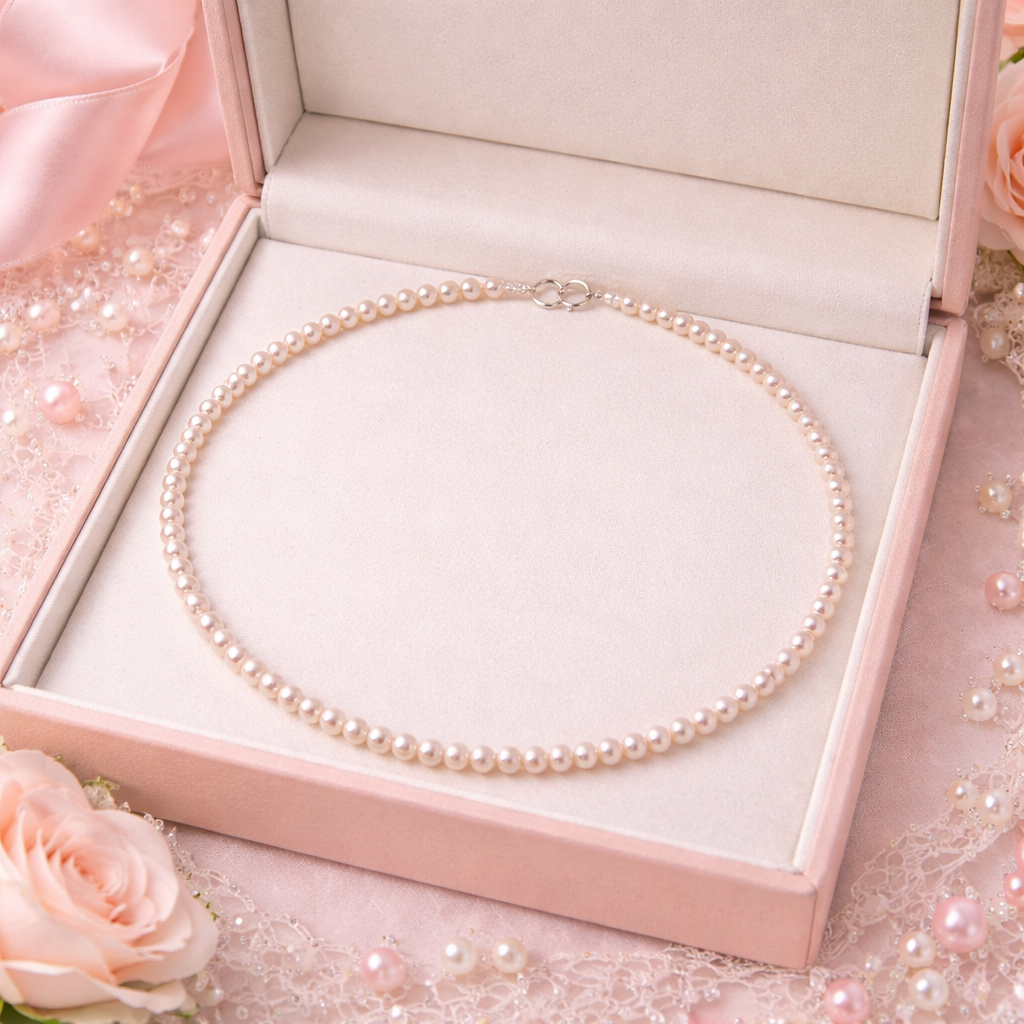 Colier perle naturale Kelly Pearl Grace 4-4,5 mm handmade